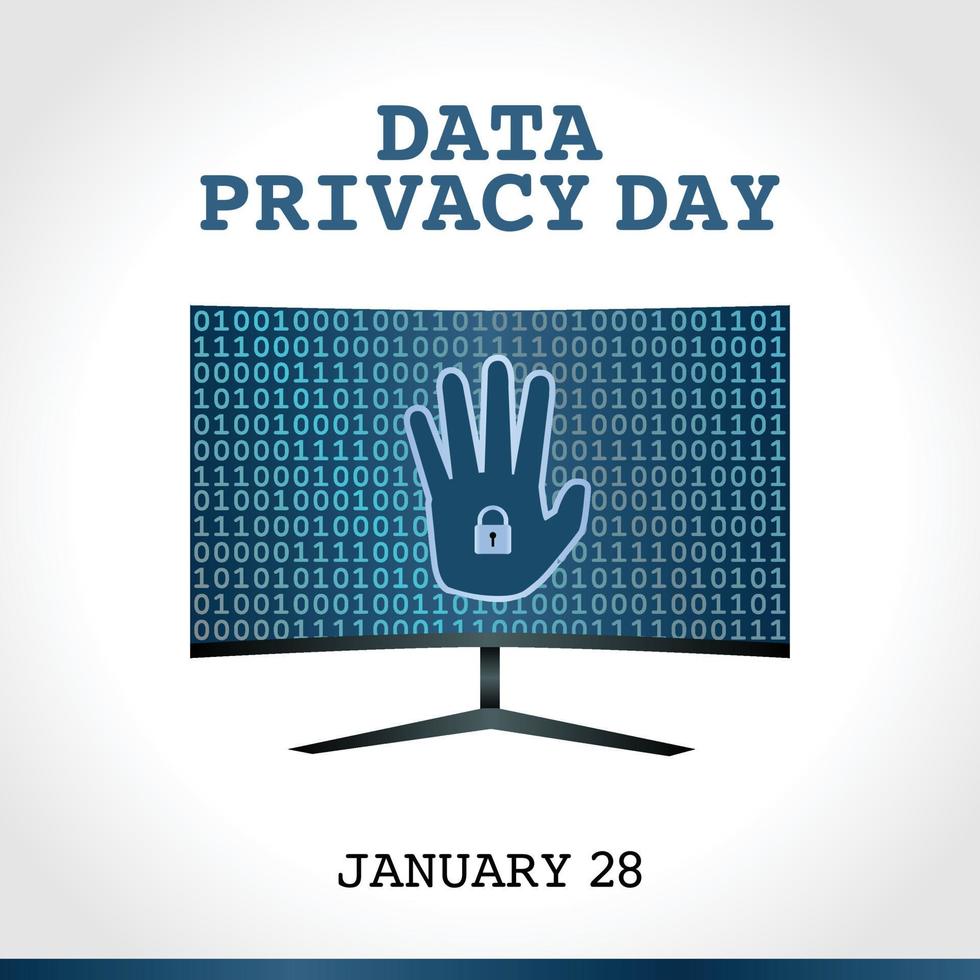 data privacy day vector illustration