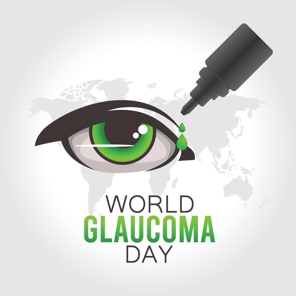 world glaucoma day vector illustration