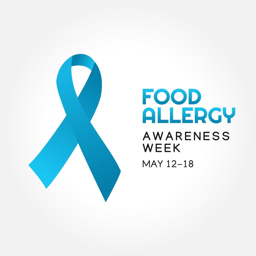 food allergy awareness week vector illustration