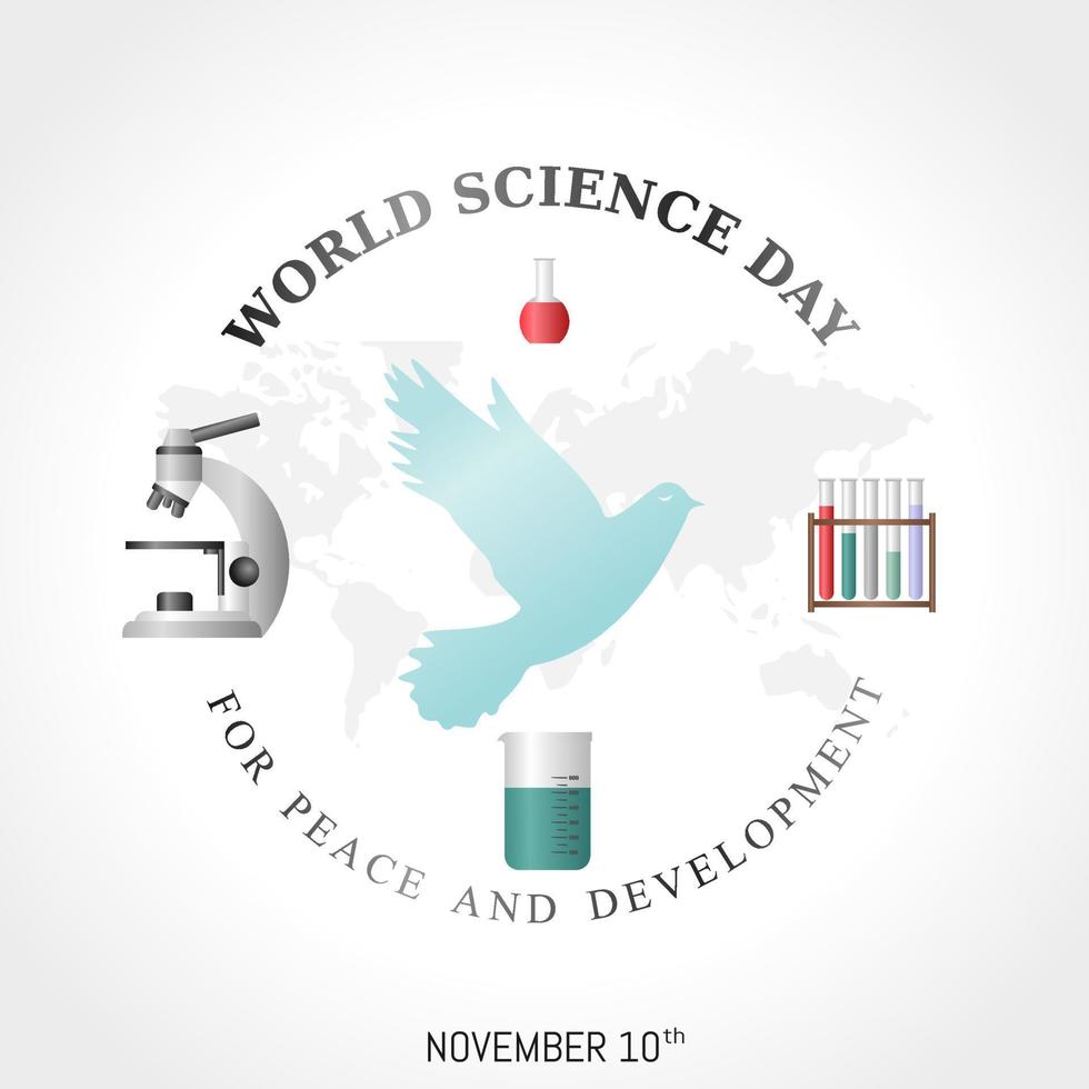 world science day vector illustration