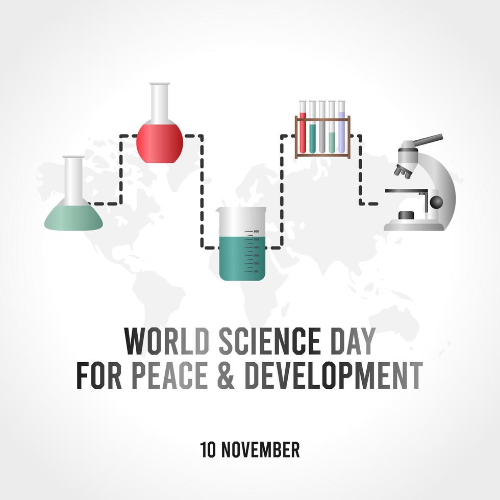 world science day vector illustration
