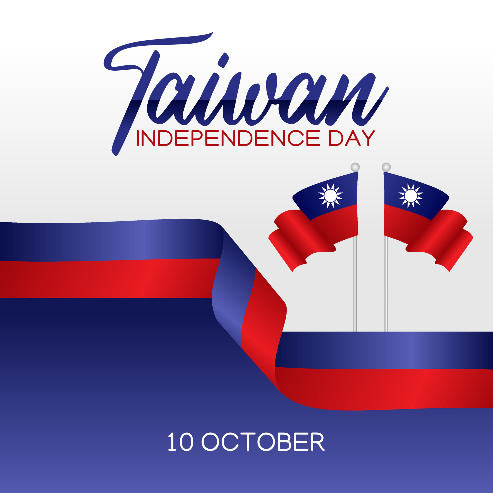 Taiwan independence day vector illustration 5480362 Vector Art at Vecteezy
