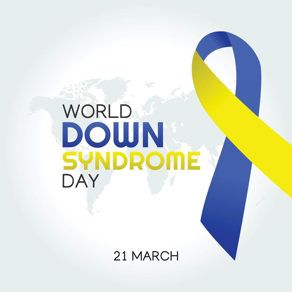 WORLD DOWN SYNDROME DAY vector illustration