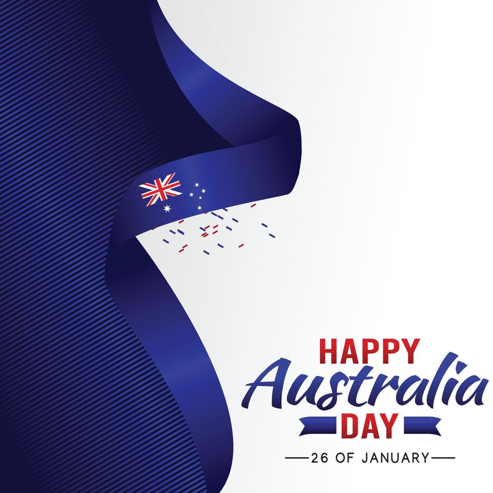 happy australia day vector illustration