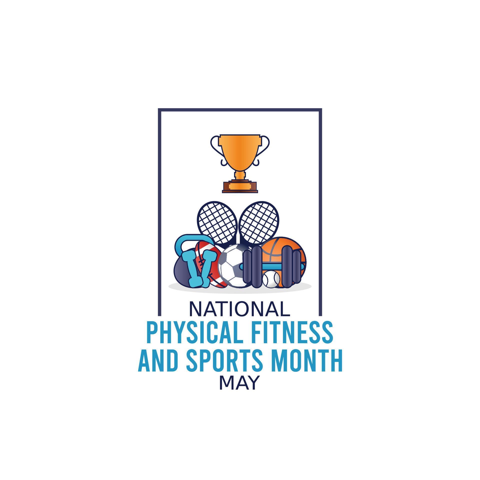 National physical fitness and sports month vector illustration 5480404