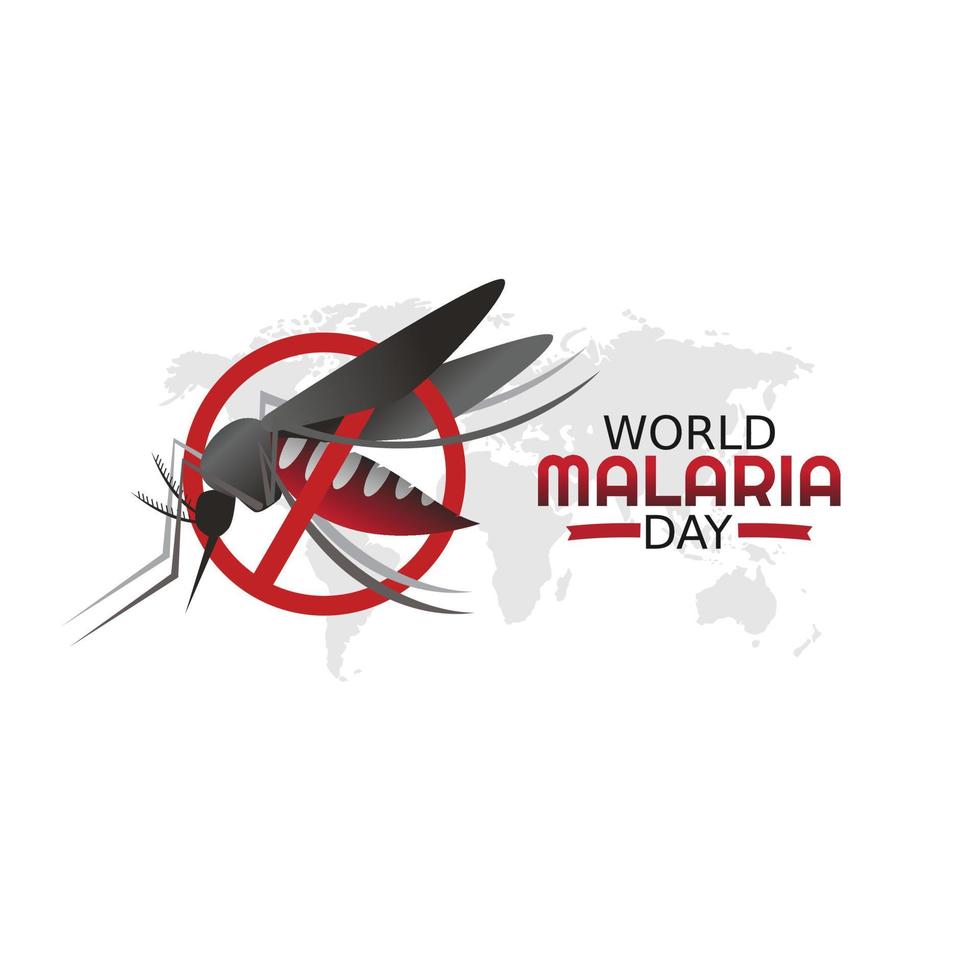world malaria day vector illustration