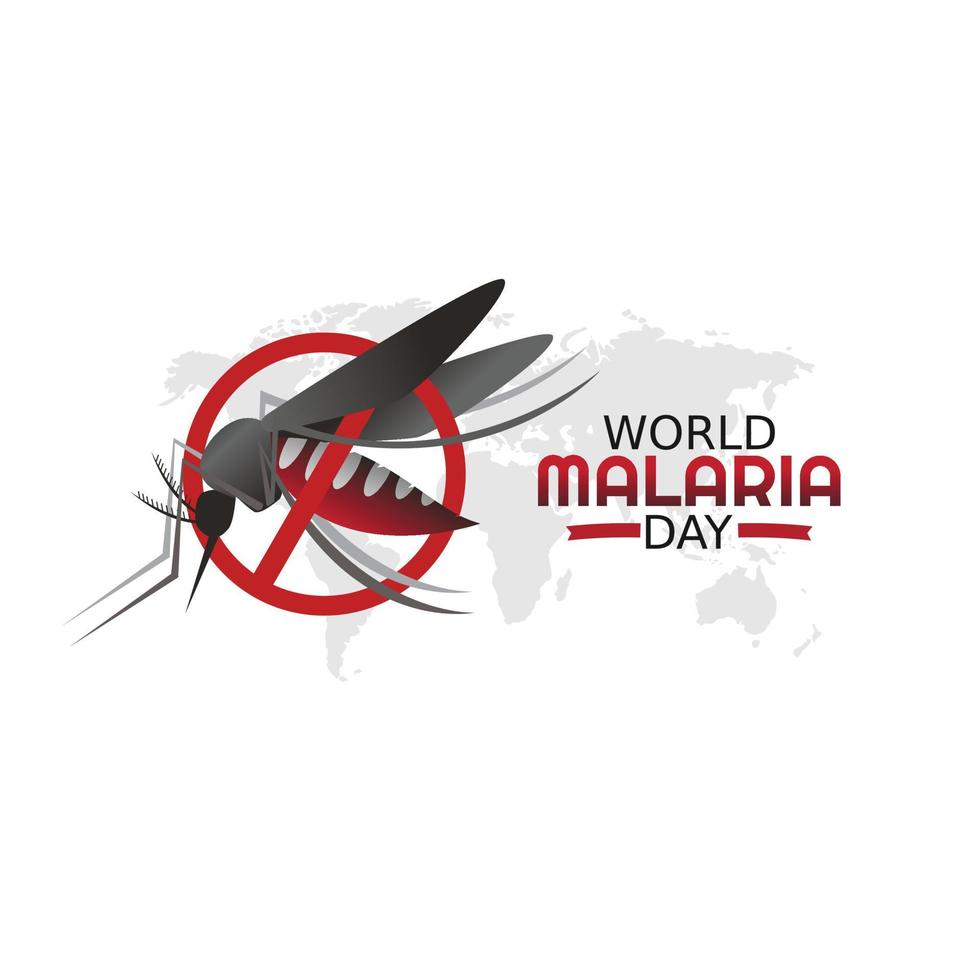 ilustración vectorial del día mundial de la malaria vector