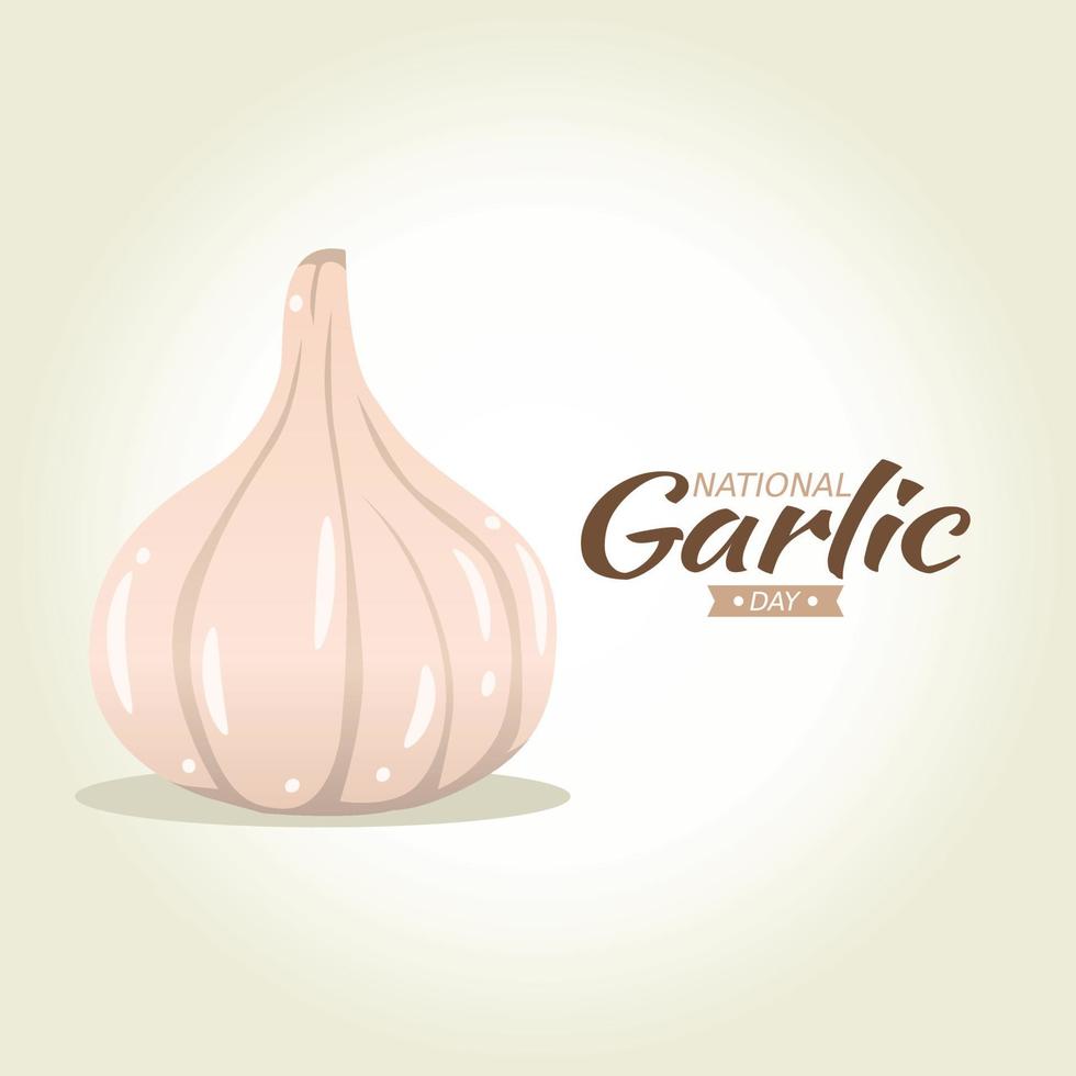 National garlic day vector