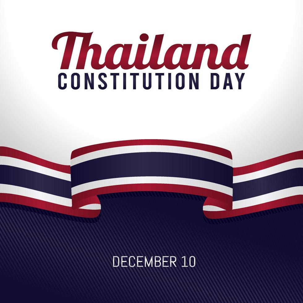 Thailand constitution day vector illustration