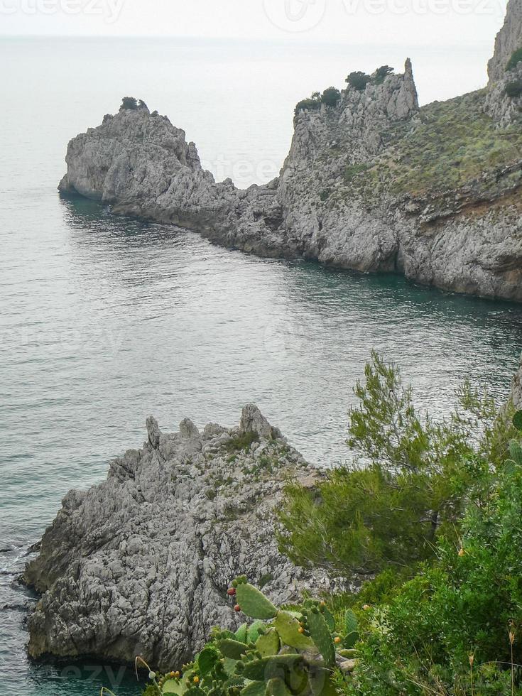 Sperlonga coast in Gaeta, Italy photo