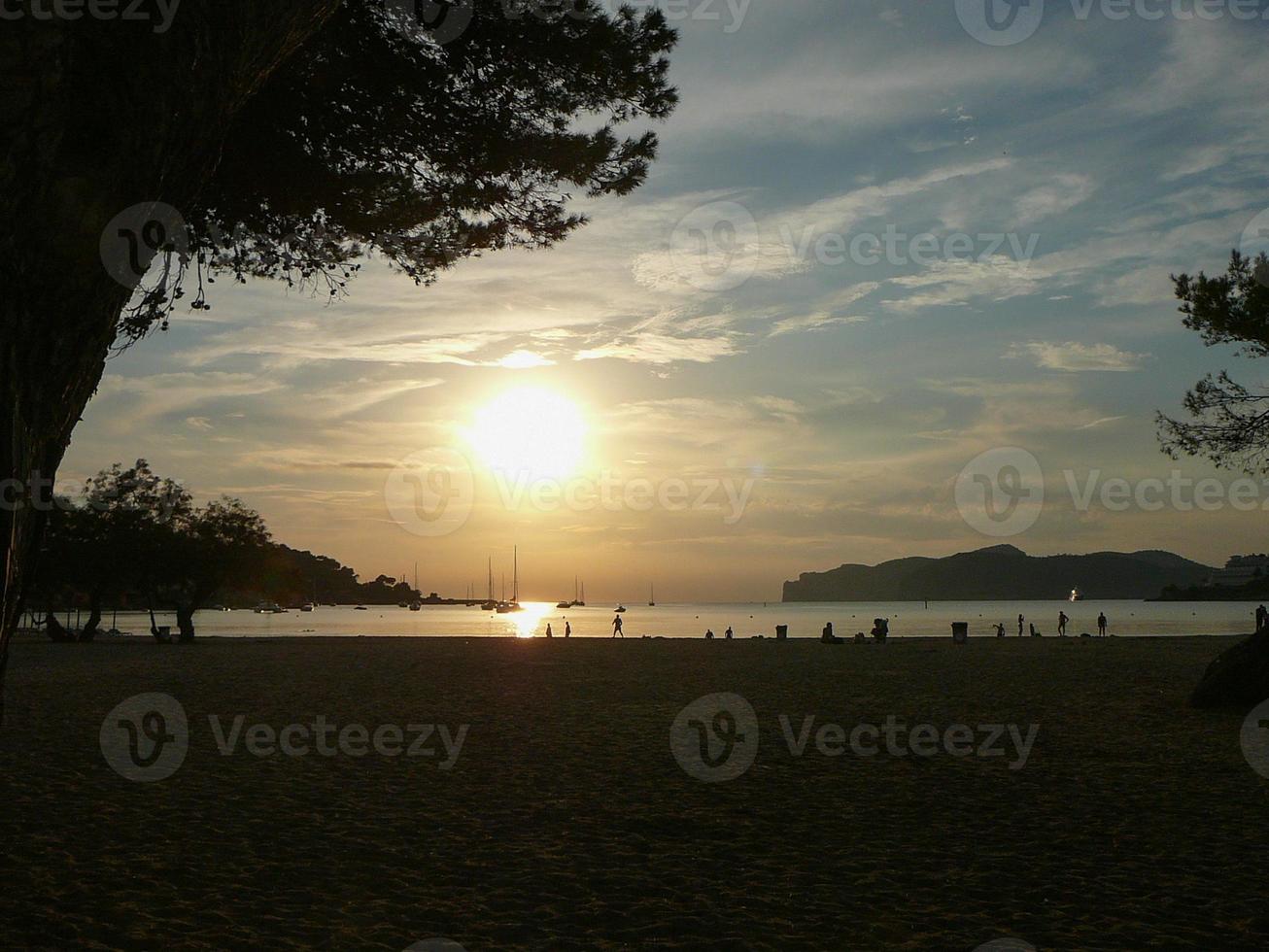 View of the beach of Santa Ponca photo