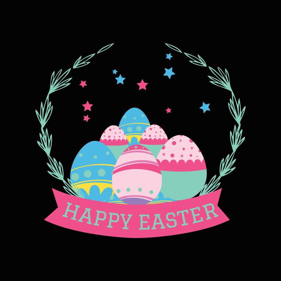 Easter T Shirt Design vector
