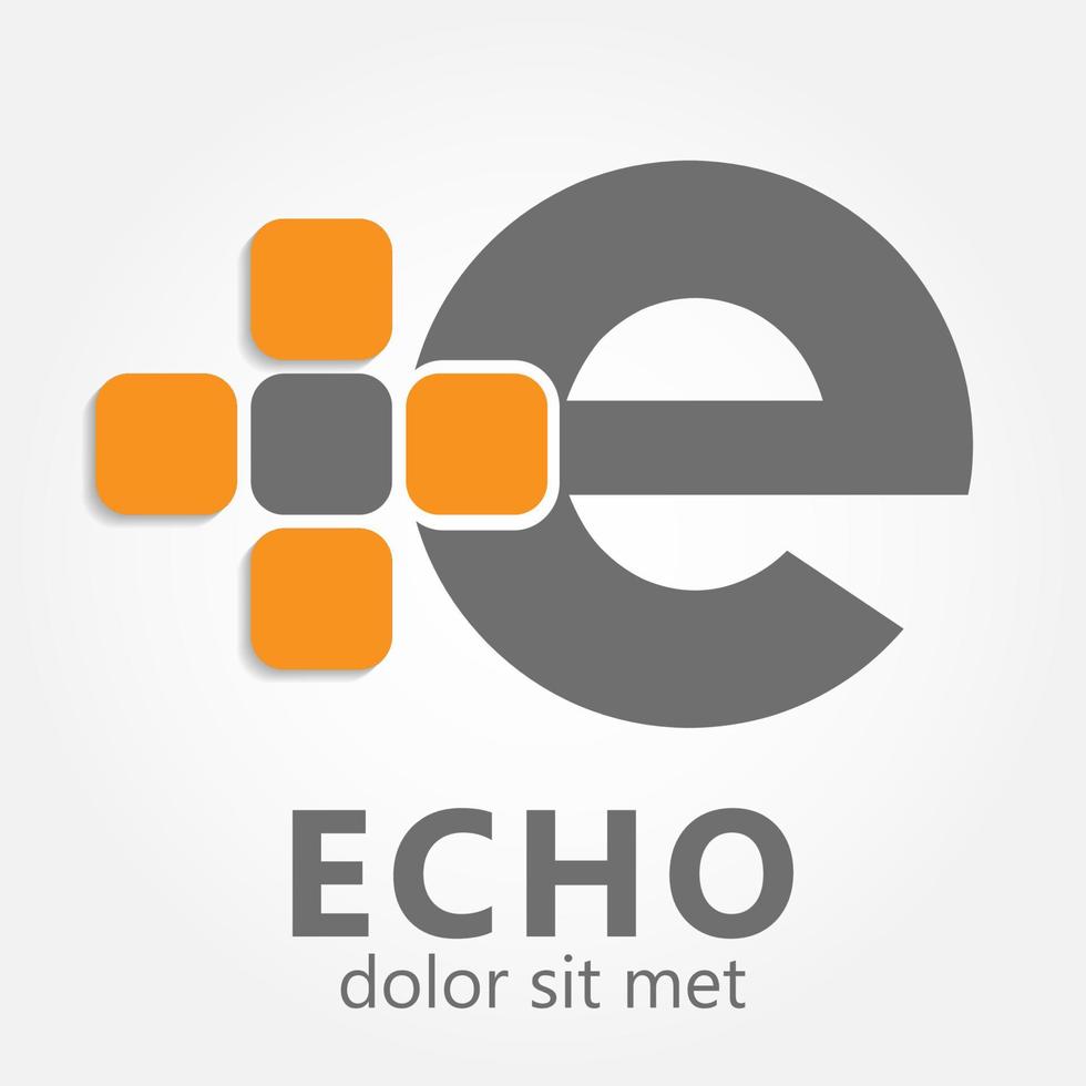 logo with letter E vector