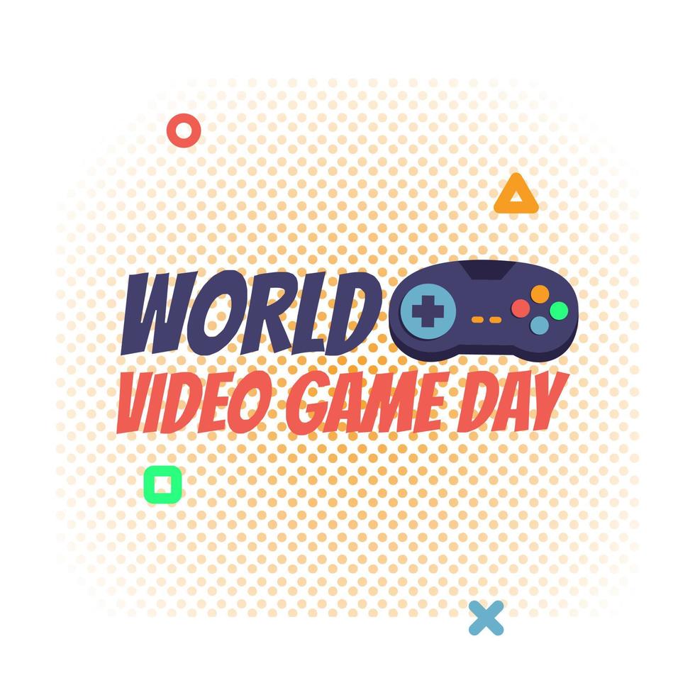 World Video Game Day Vector Design Illustration.