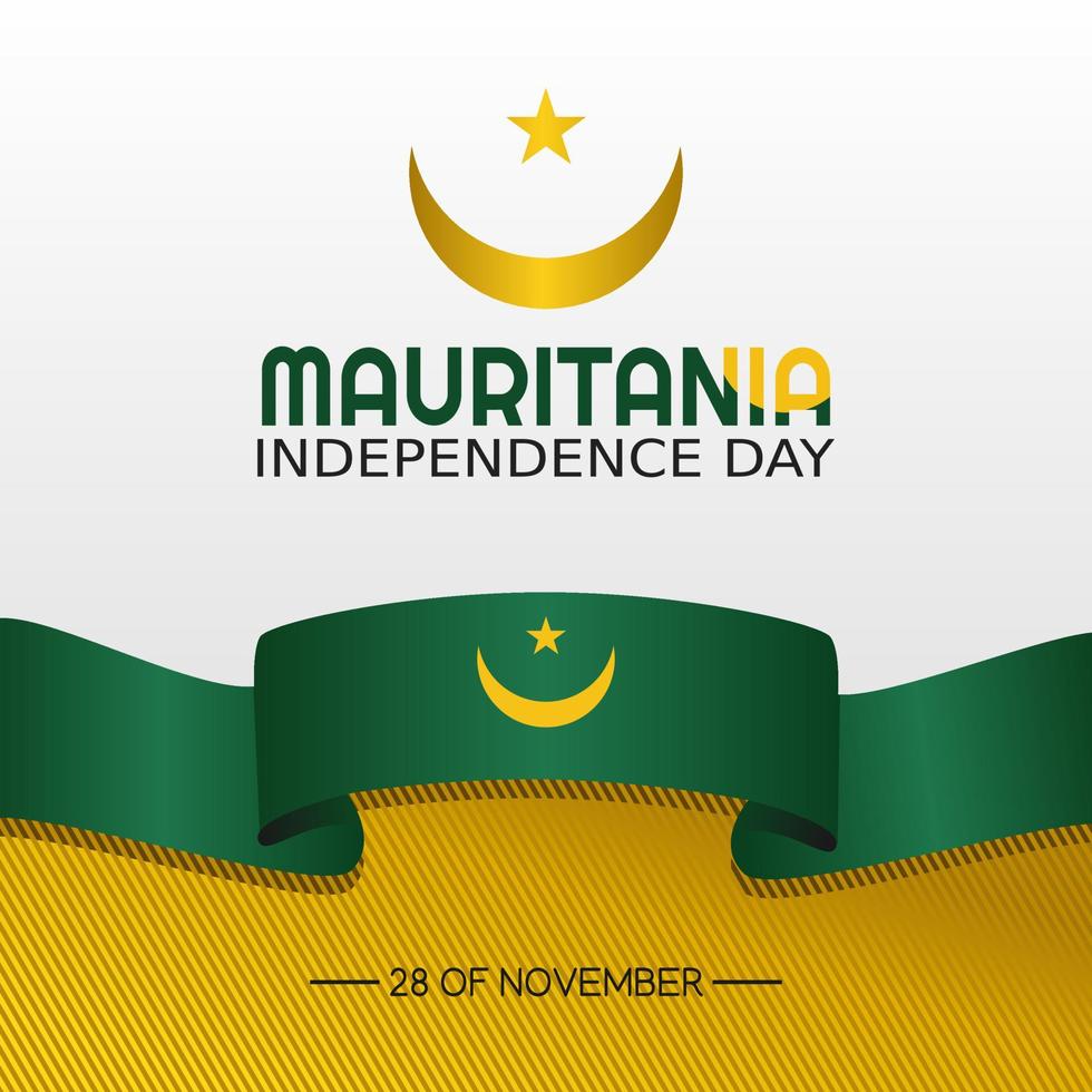 Mauritania independence day vector illustration