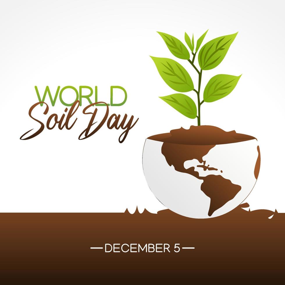 world soil day vector illustration