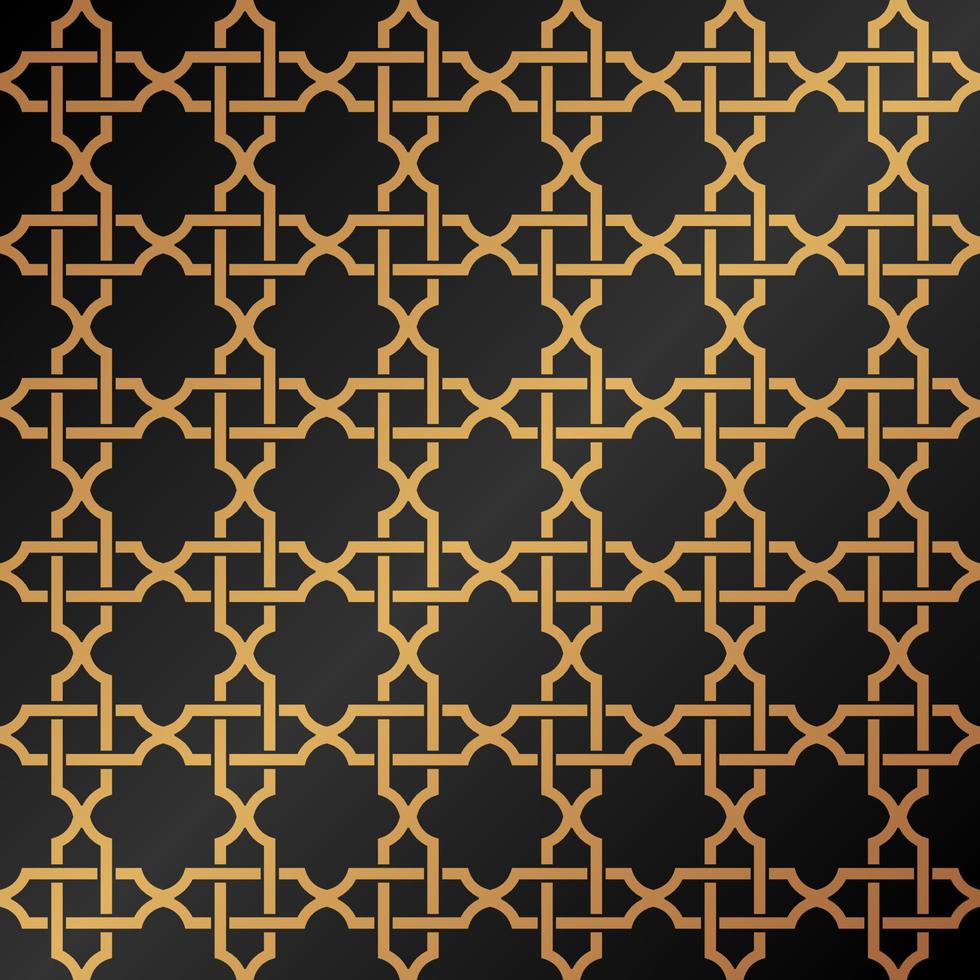 Ilustración de vector de plantilla de patrón árabe