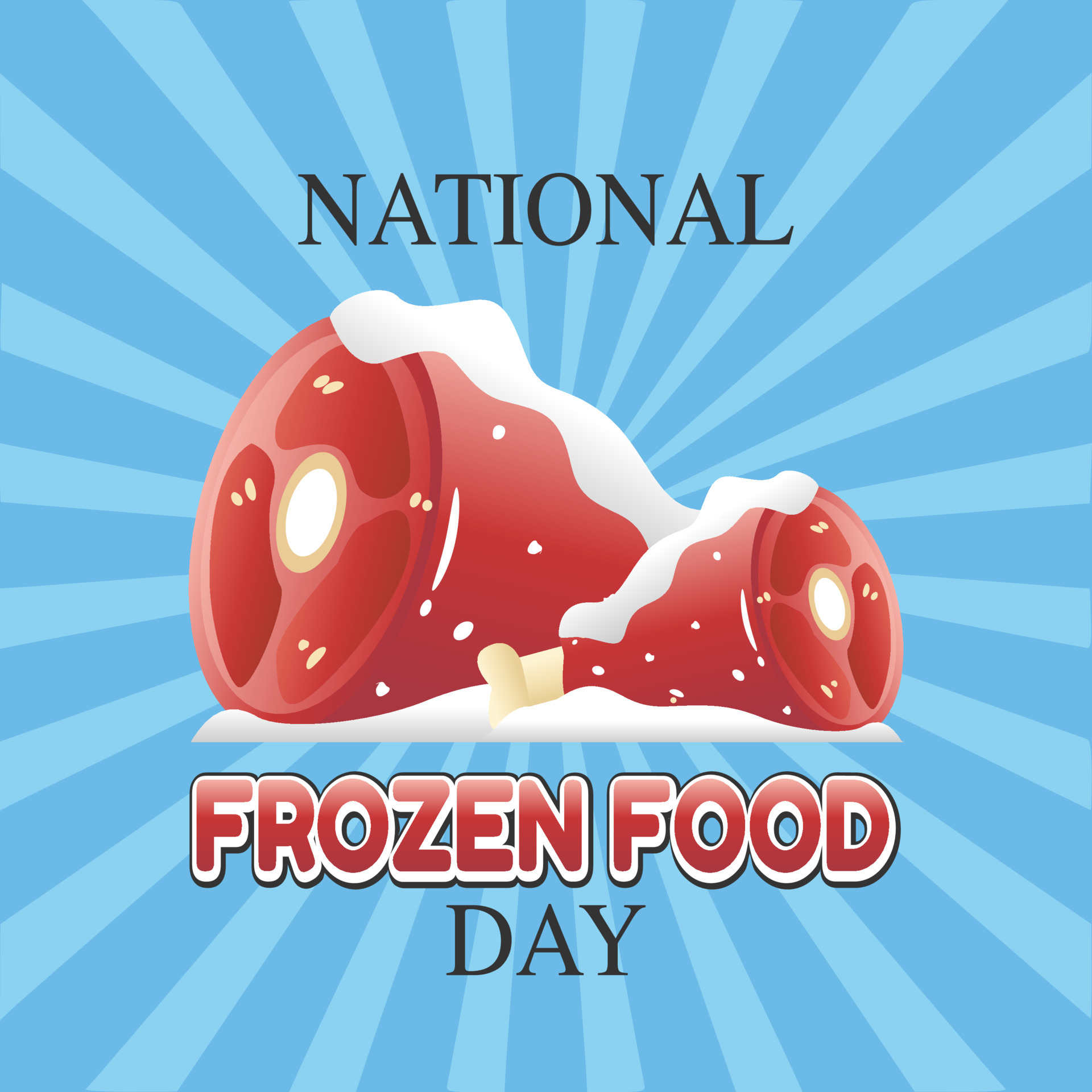 National frozen food day vector illustration 5480775 Vector Art at Vecteezy