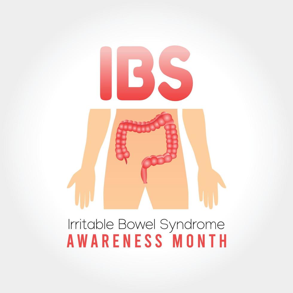 IBS awareness month vector illustration