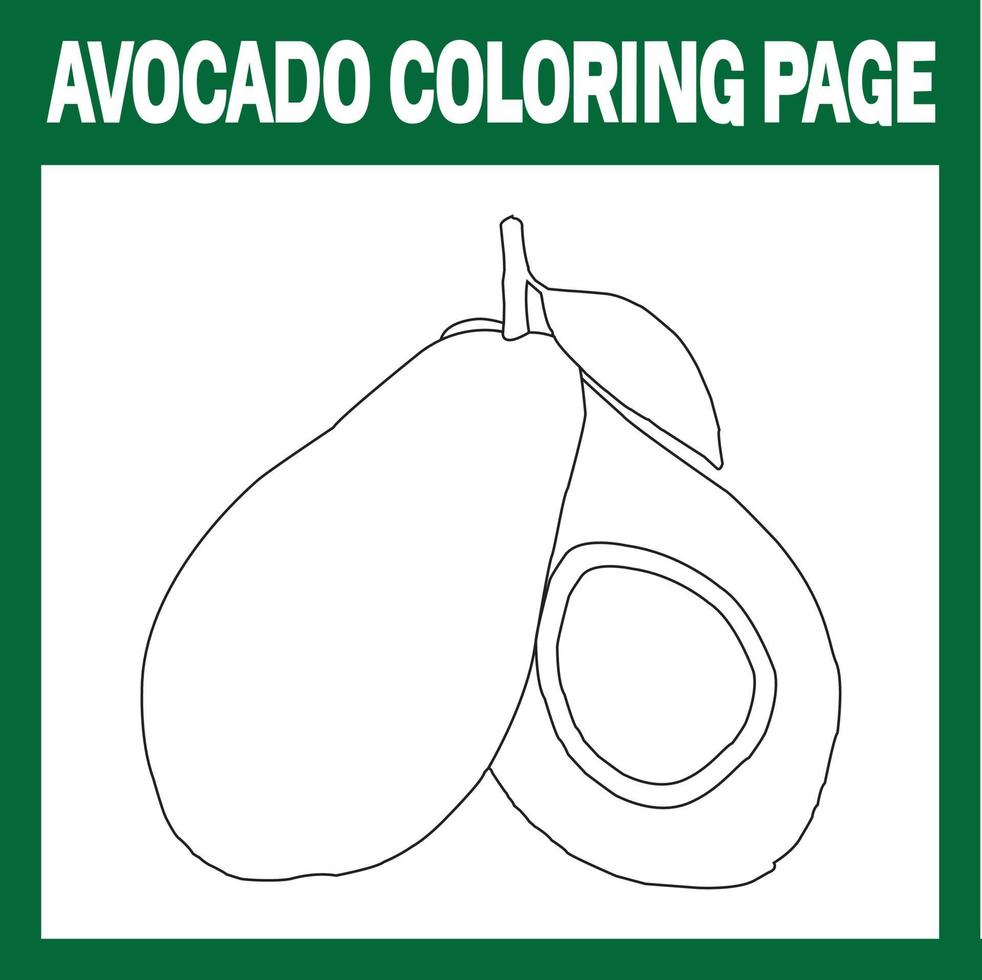 dibujo de aguacate para colorear para niños 5480861 Vector en Vecteezy dibujo de aguacate para colorear para niños 5480861 Vector en Vecteezy
