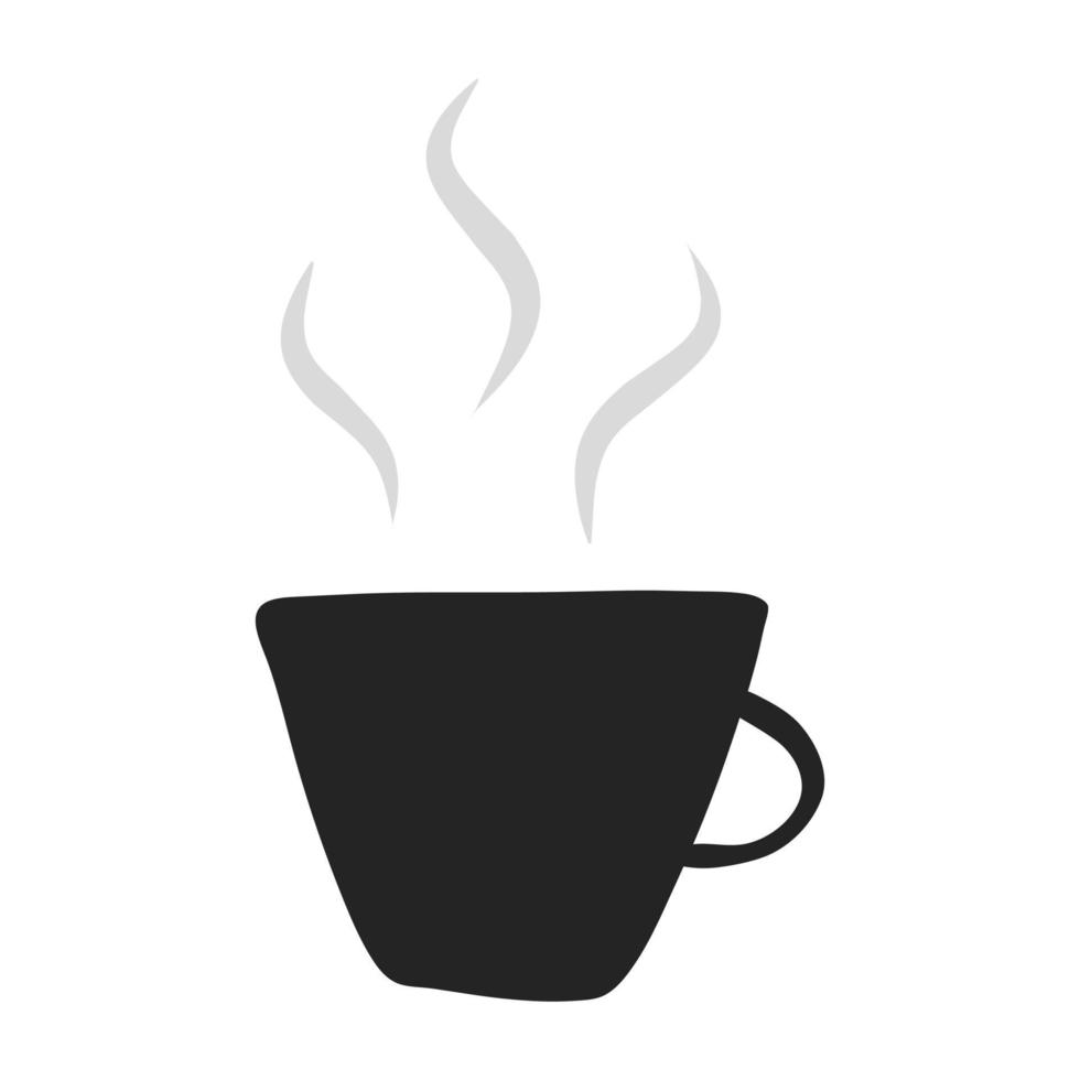 una taza de bebida caliente vector