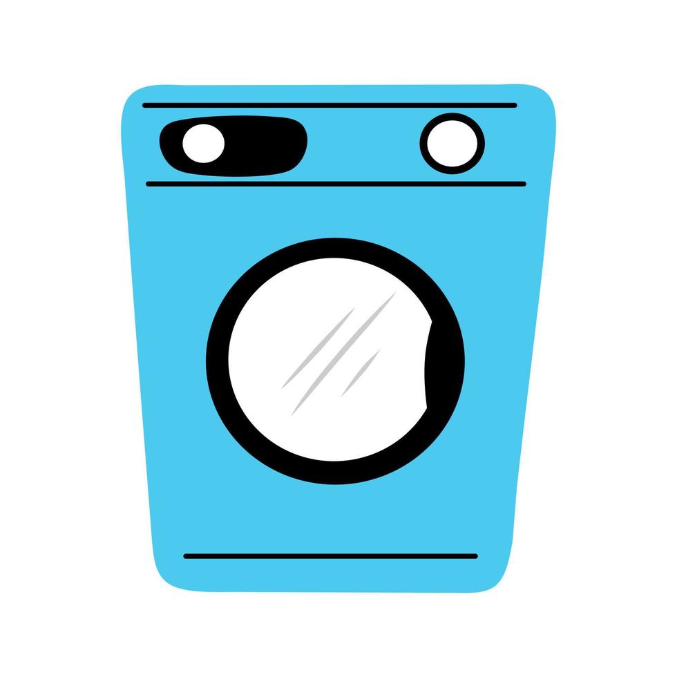 Cartoon washing machine vector icon