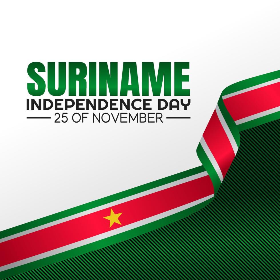 ilustración de vector de día de la independencia de surinam