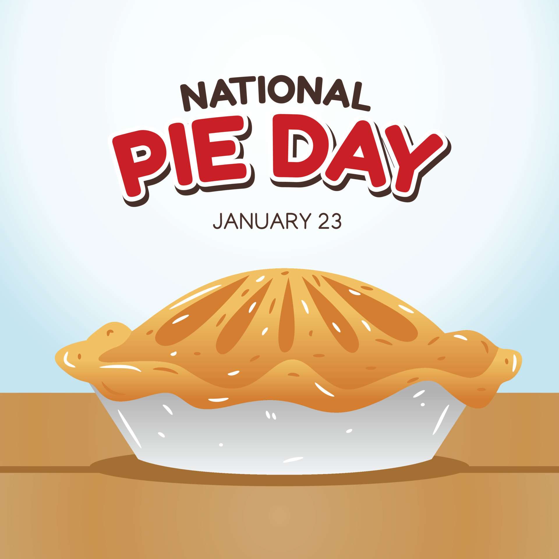 national pie day vector illustration 5480983 Vector Art at Vecteezy