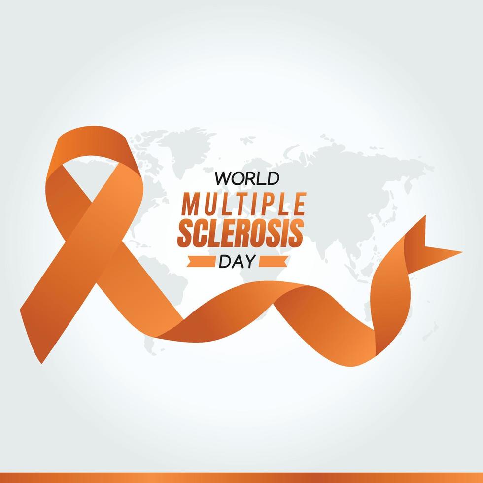 ilustración vectorial del día mundial de la esclerosis múltiple vector