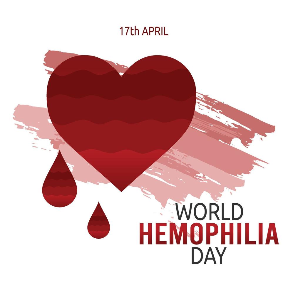 world hemophilia day vector illustration