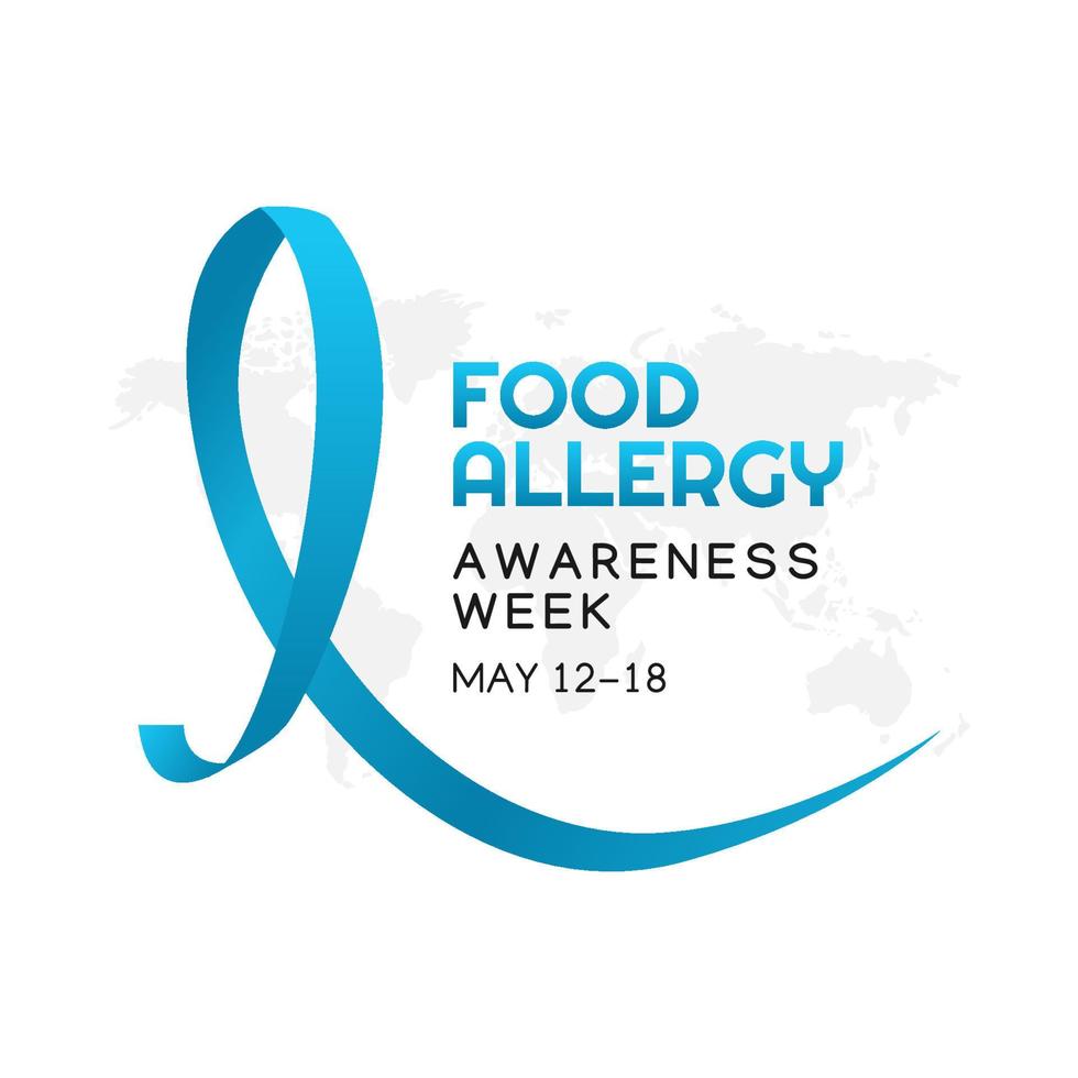 food allergy awareness week vector illustration