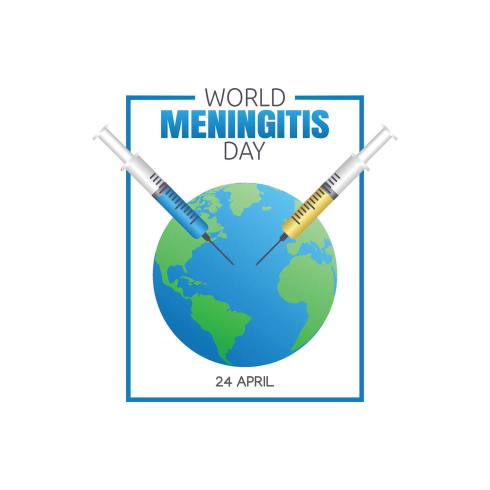 world meningitis day vector illustration