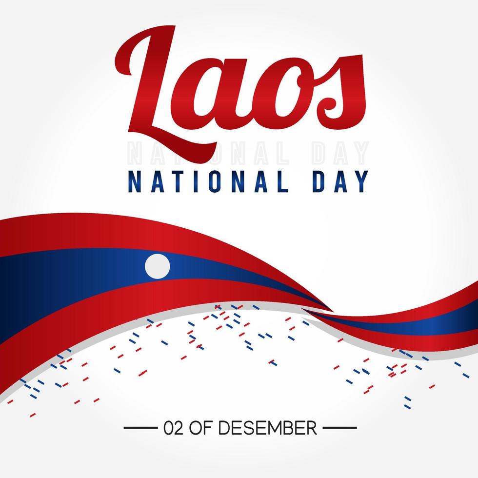 Laos national day vector illustration