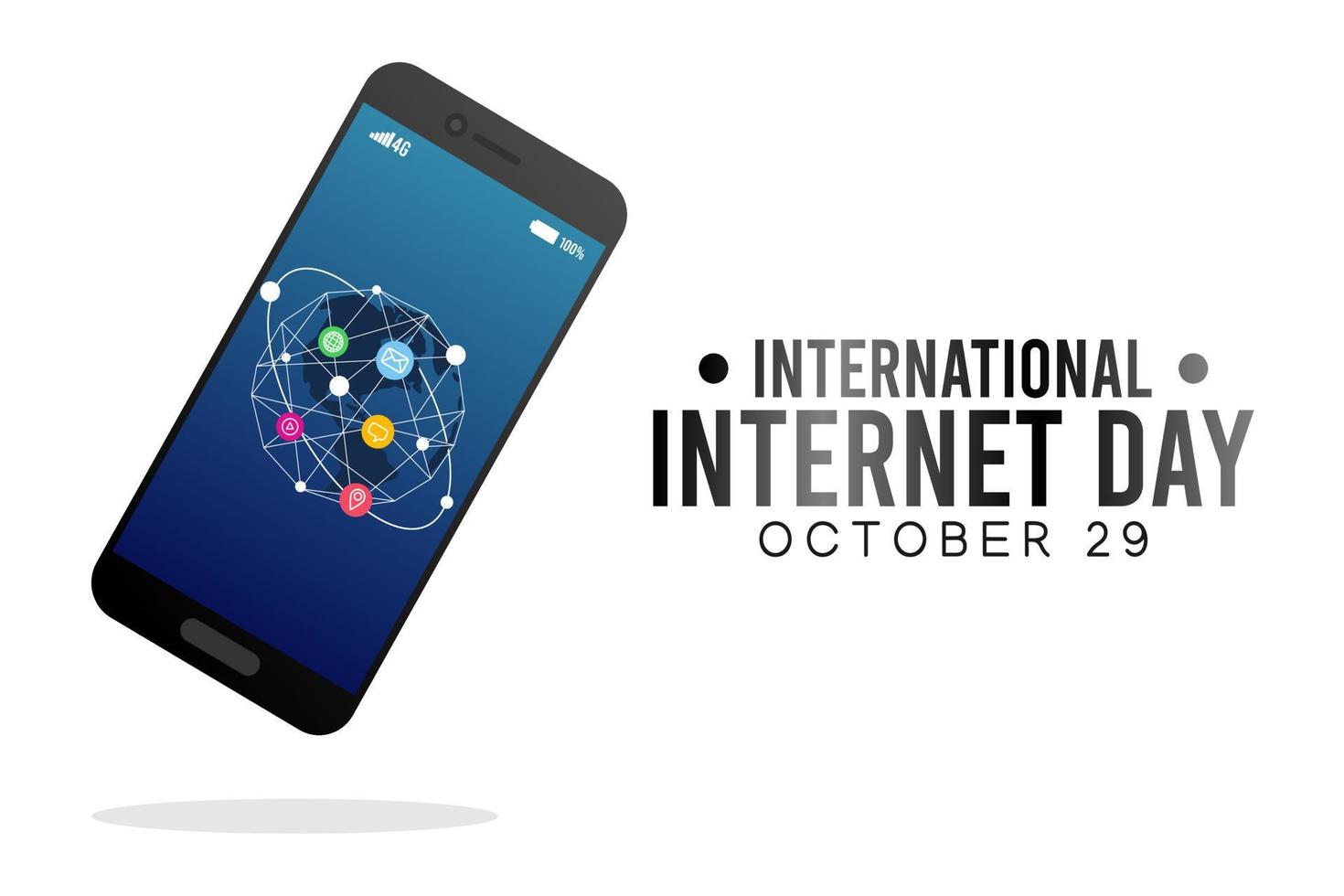 International internet day vector illustration