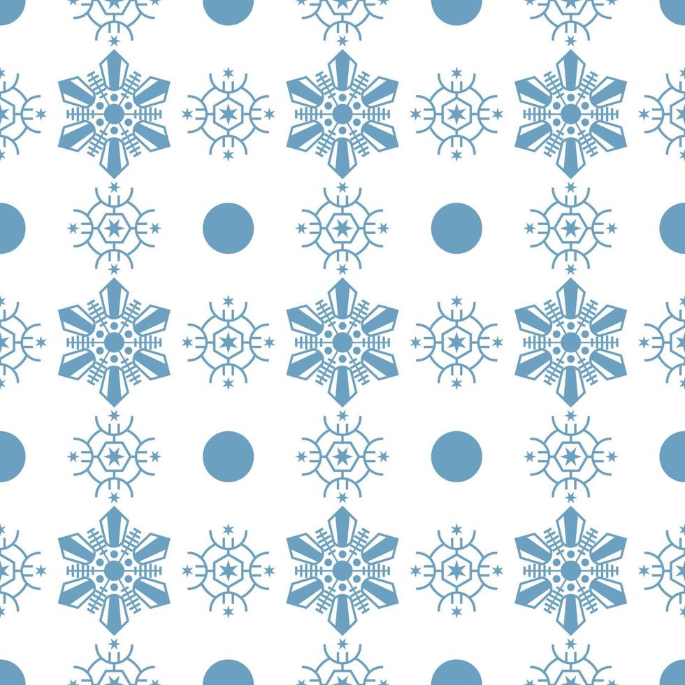 ilustración de vector de plantilla de patrón de nieve