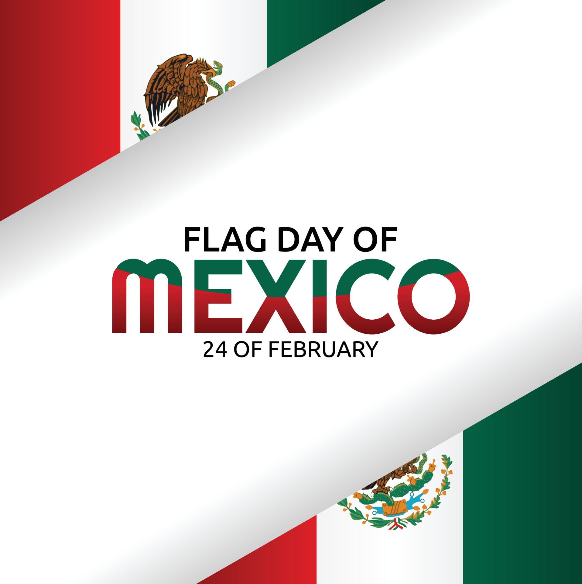 Flag day of mexico vector illustration 5481120 Vector Art at Vecteezy