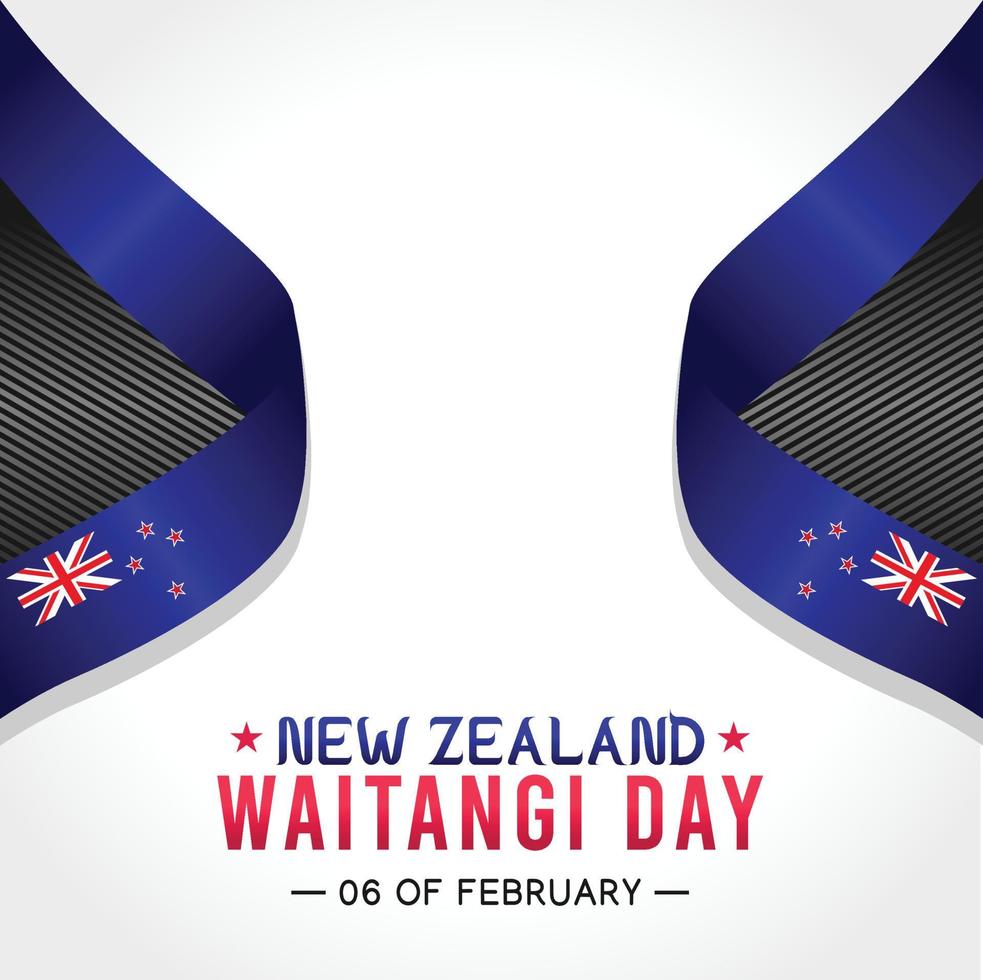 new zealand waitangi day vector illustration