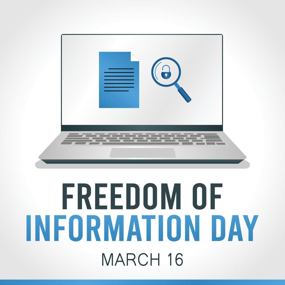 freedom information day vector illustration