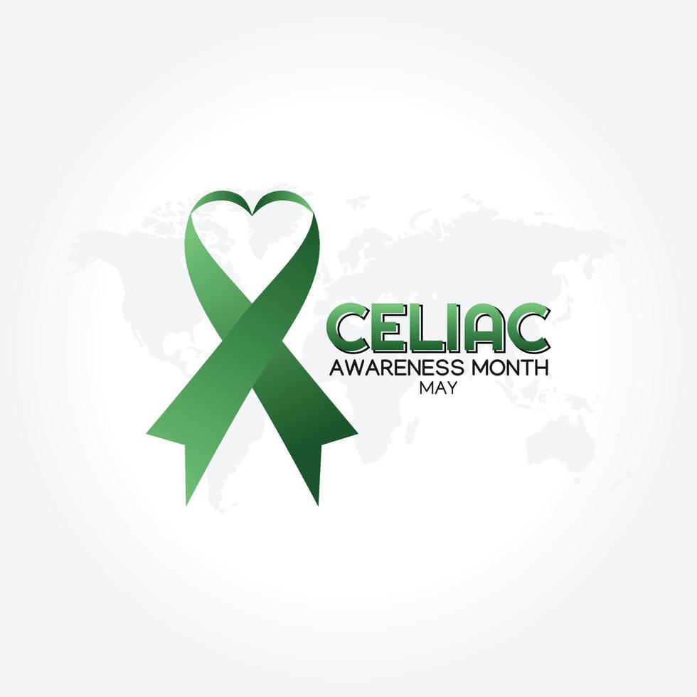 celiac awareness month vector illustration