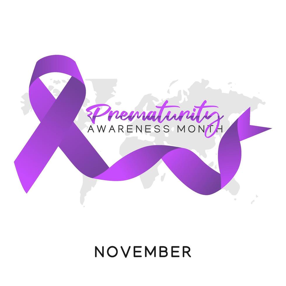 Prematurity awareness month vector illustration 5481215 Vector Art at