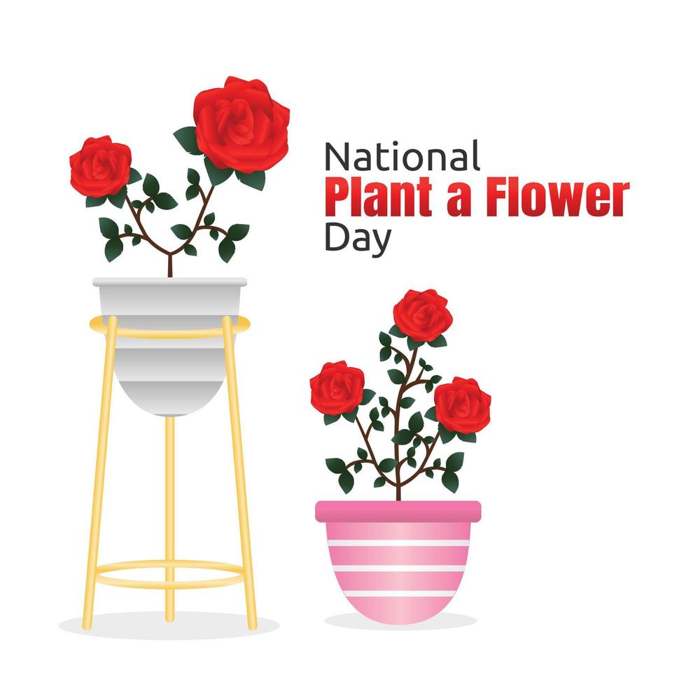 national plant a flower day vector illustration 5481247 Vector Art at