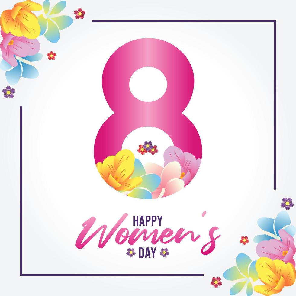 HAPPY WOMENS DAY vector