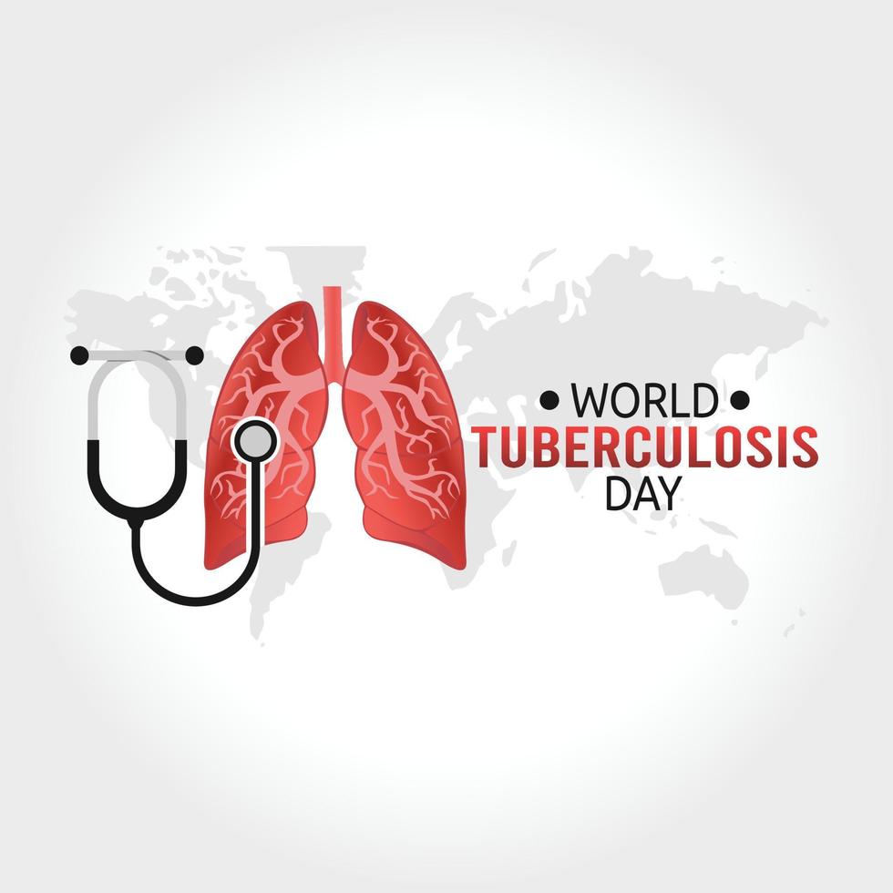world tuberculosis day vector illustration