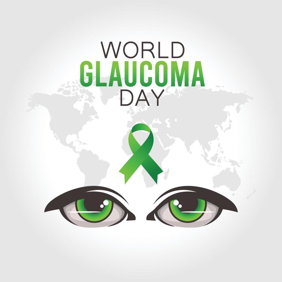 world glaucoma day vector illustration