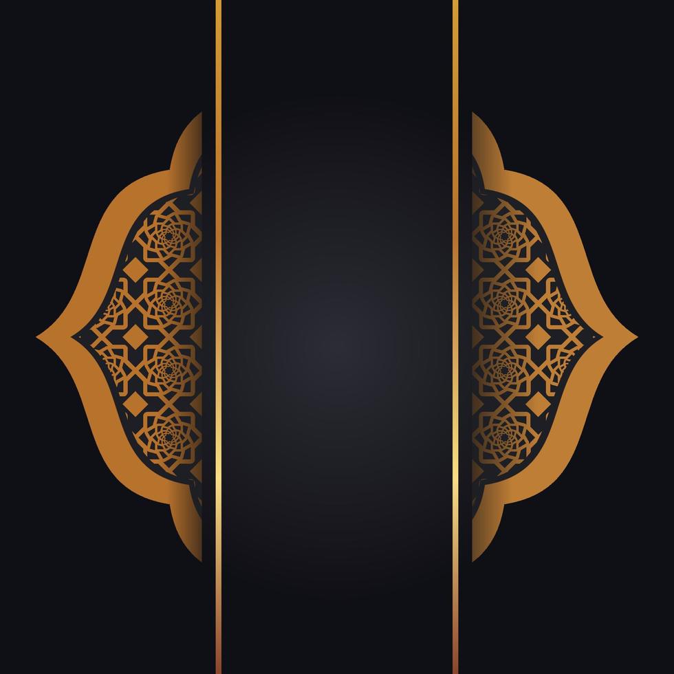 islamic greeting card template vector illustration