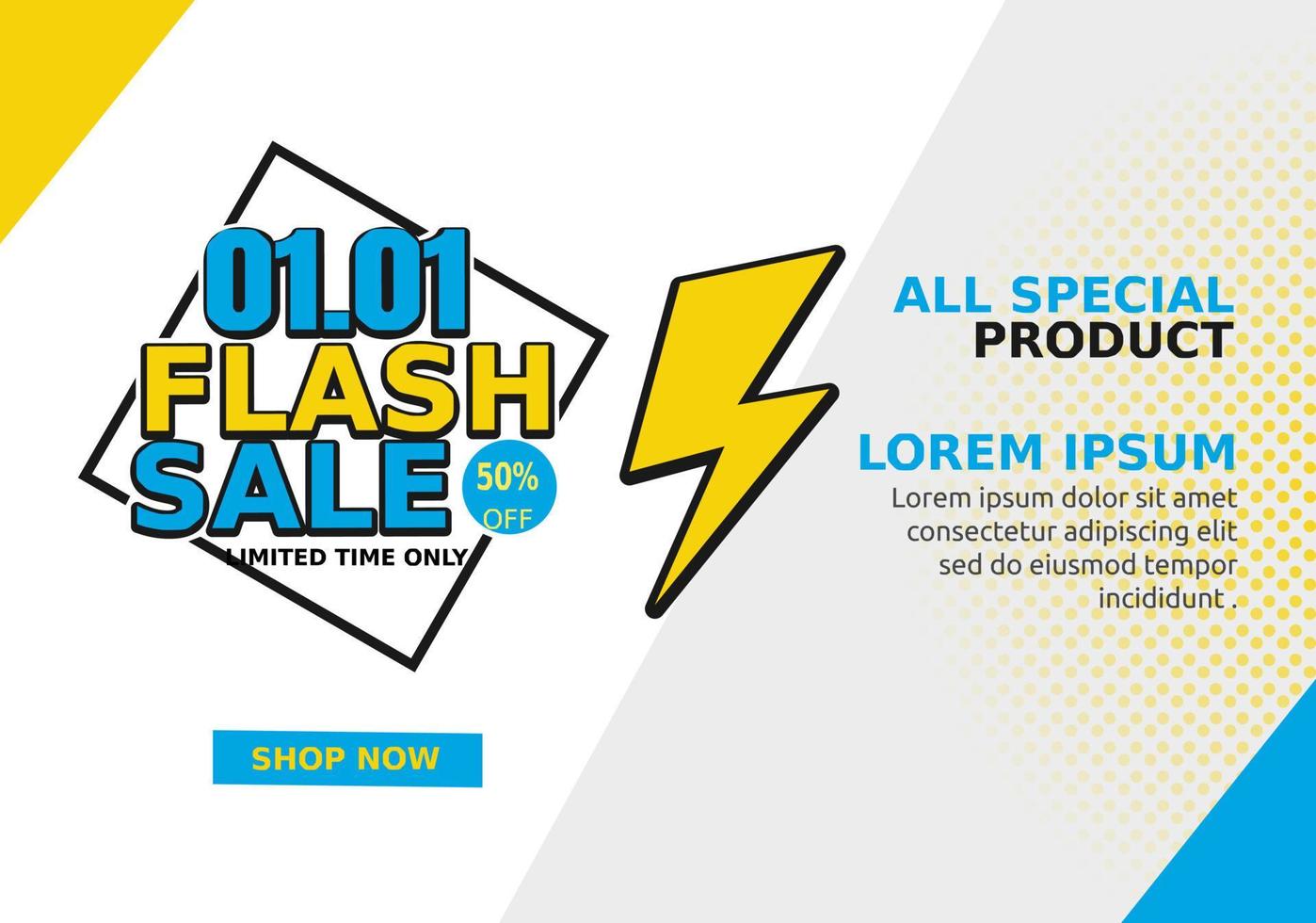 flash sale design template vector illustration