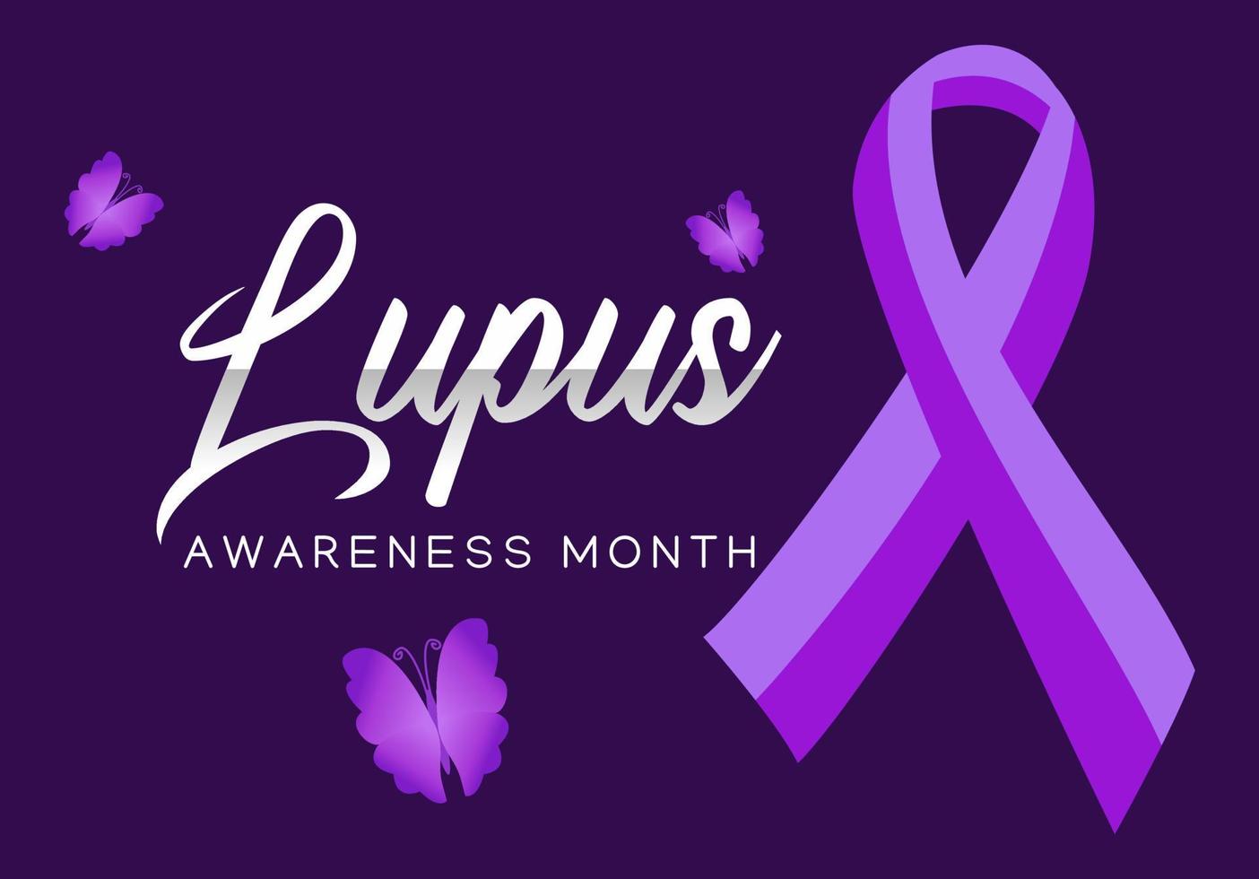 Ilustración de vector de mes de conciencia de lupus