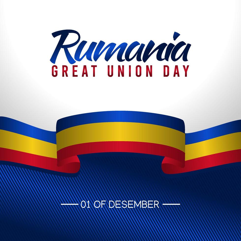 rumania gran día de la unión ilustración vectorial vector