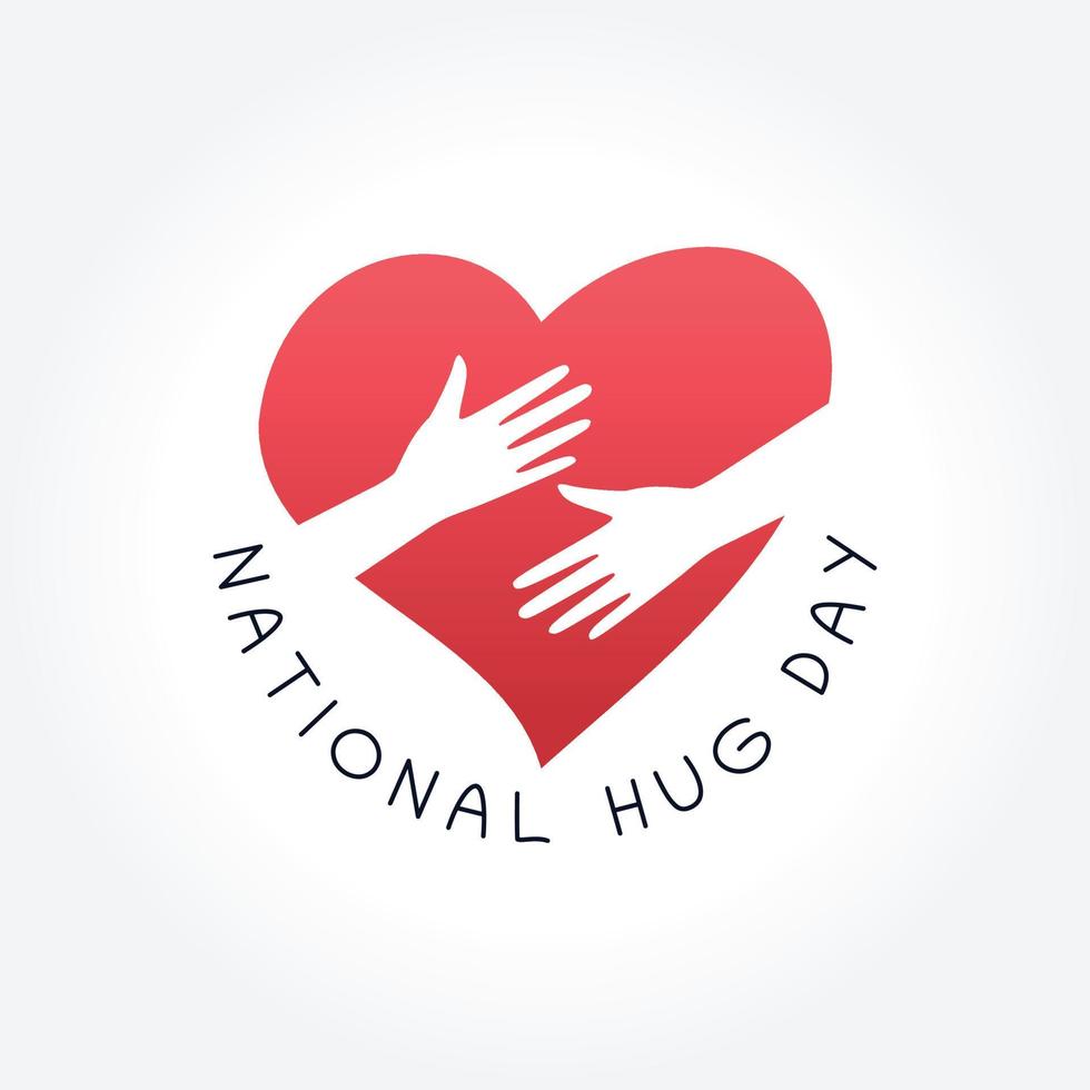 national hug day vector illustration