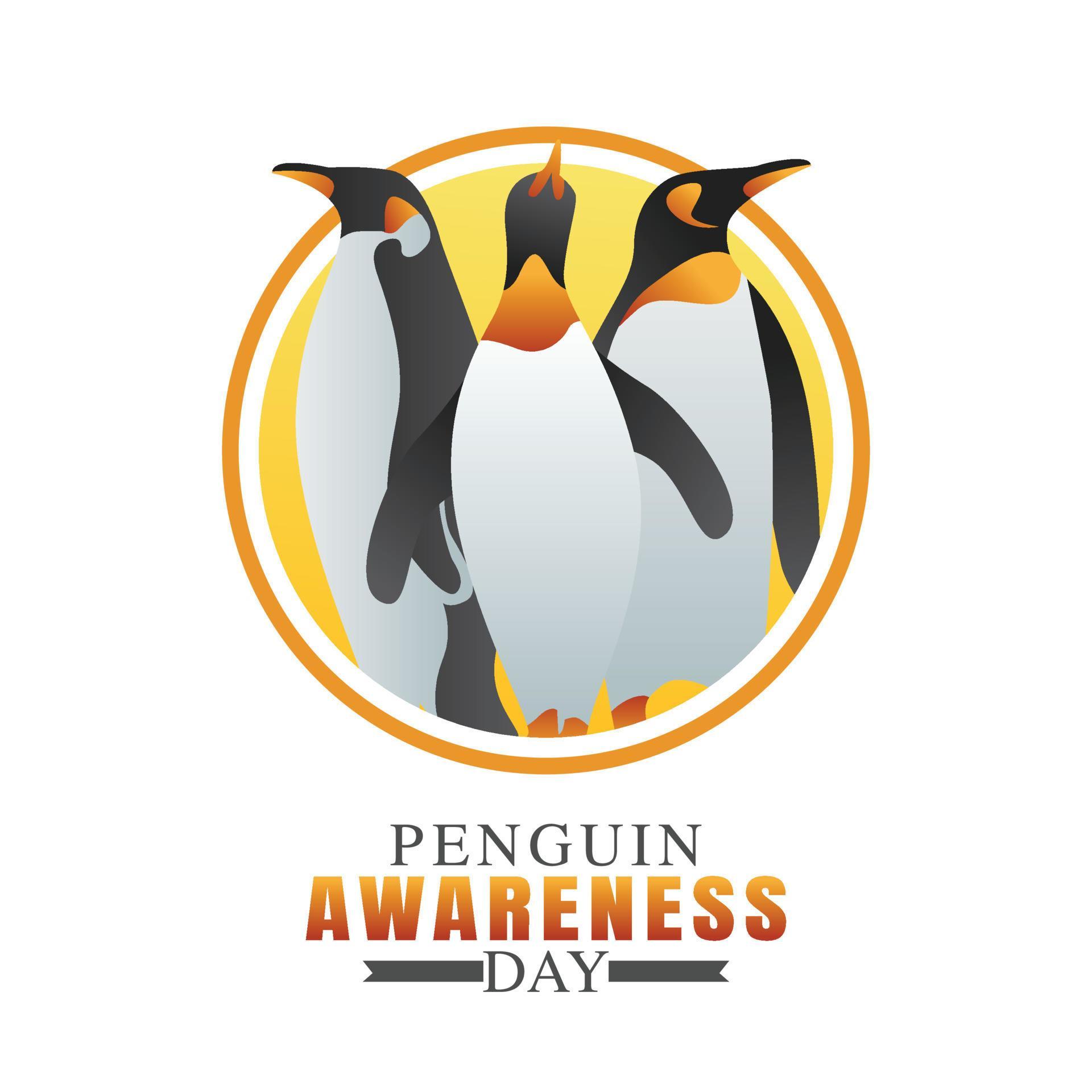 penguin awareness day vector illustration 5481444 Vector Art at Vecteezy